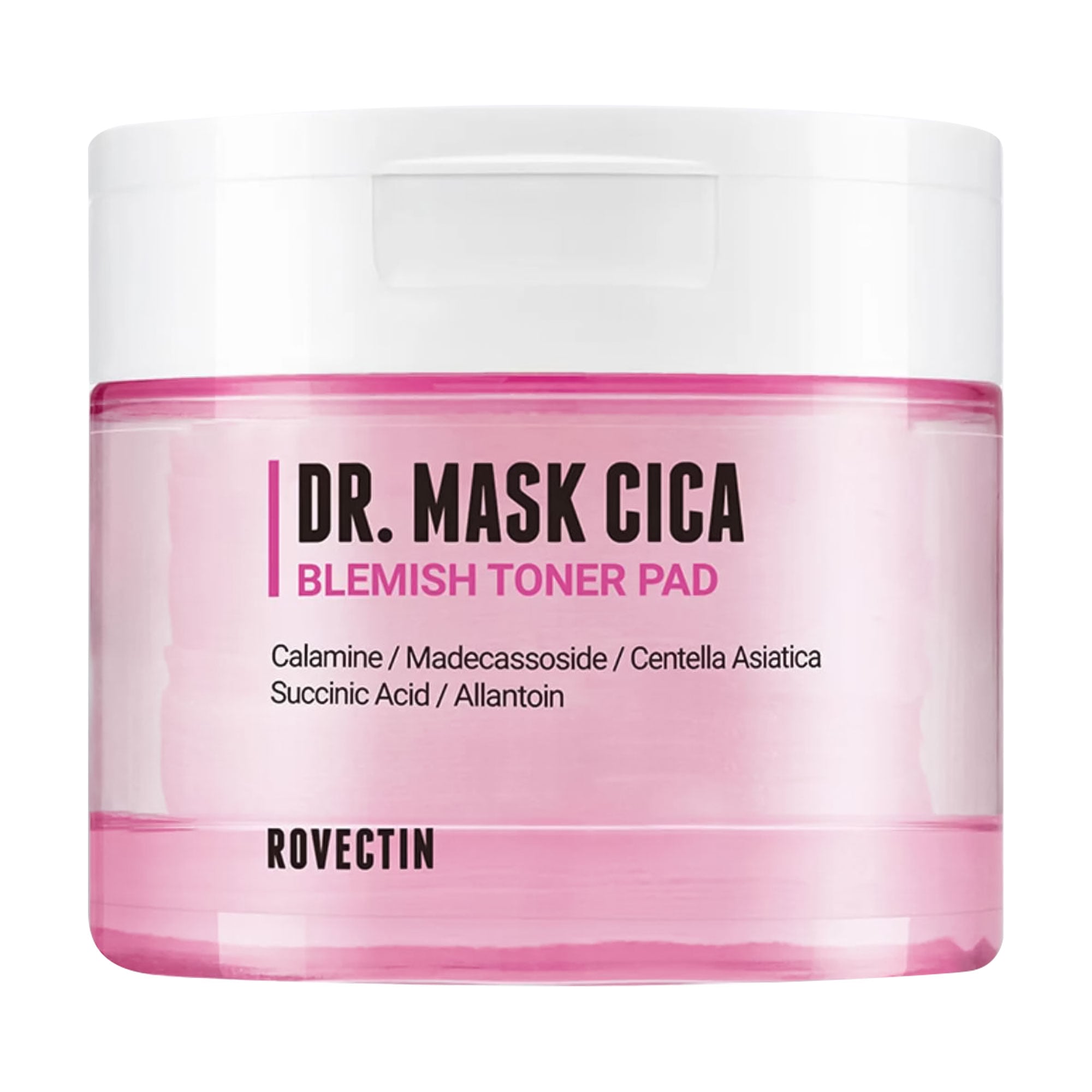 Заспокійливі тонер-пади для обличчя Rovectin Dr. Mask Cica Blemish Toner Pad з центелою, 160 мл
